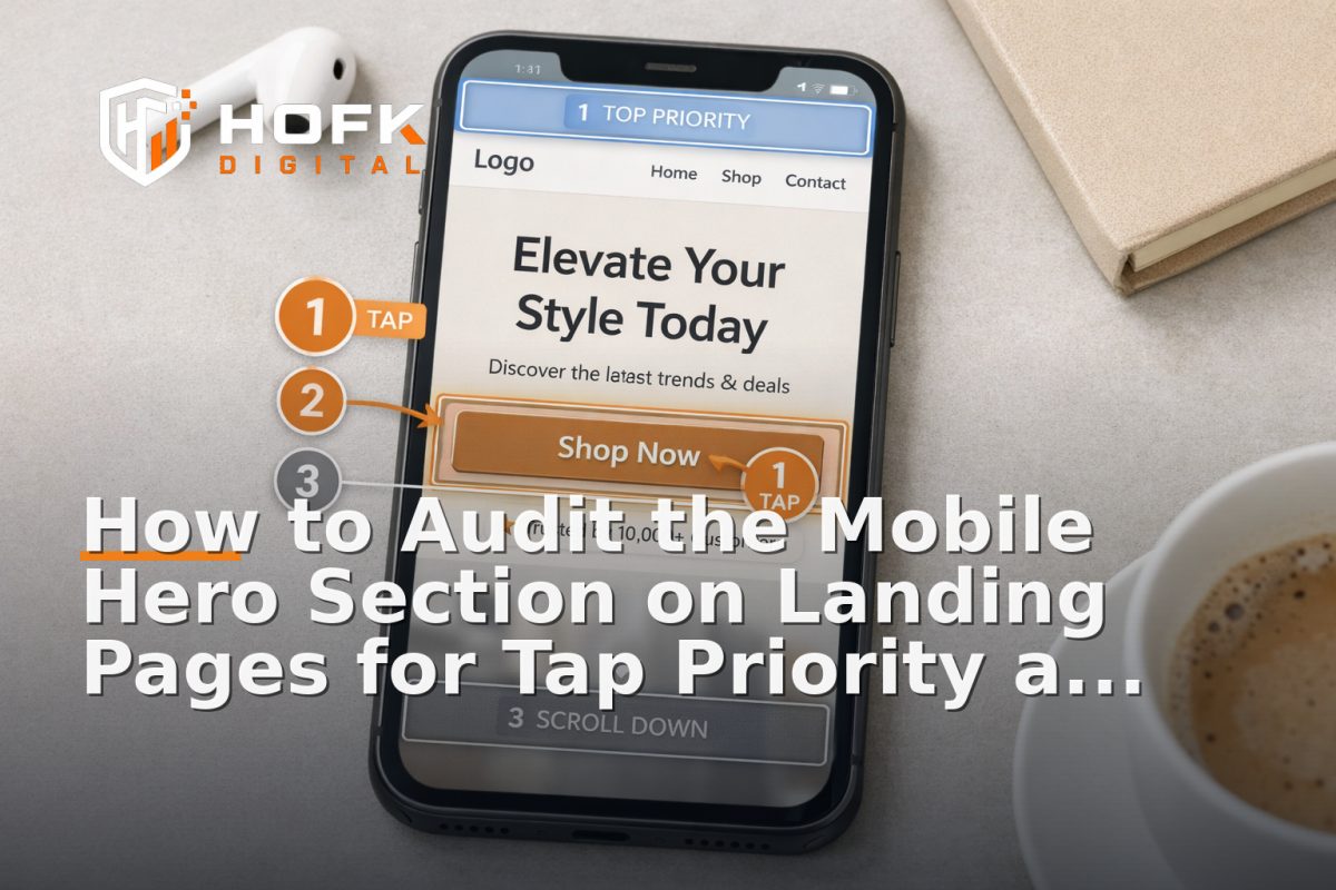 How to Audit the Mobile Hero Section on Landing Pages for Tap Priority and Clarity