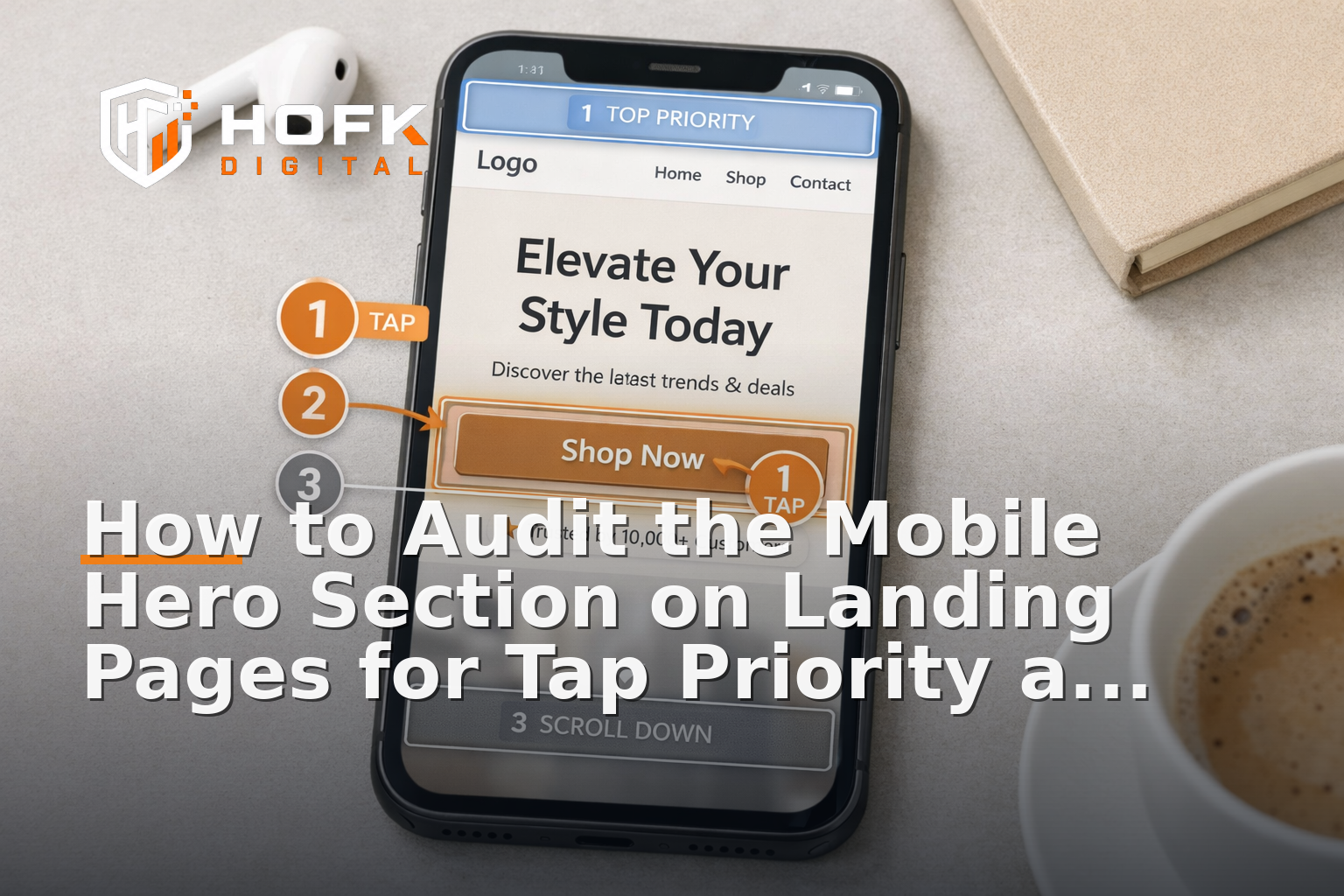 How to Audit the Mobile Hero Section on Landing Pages for Tap Priority and Clarity