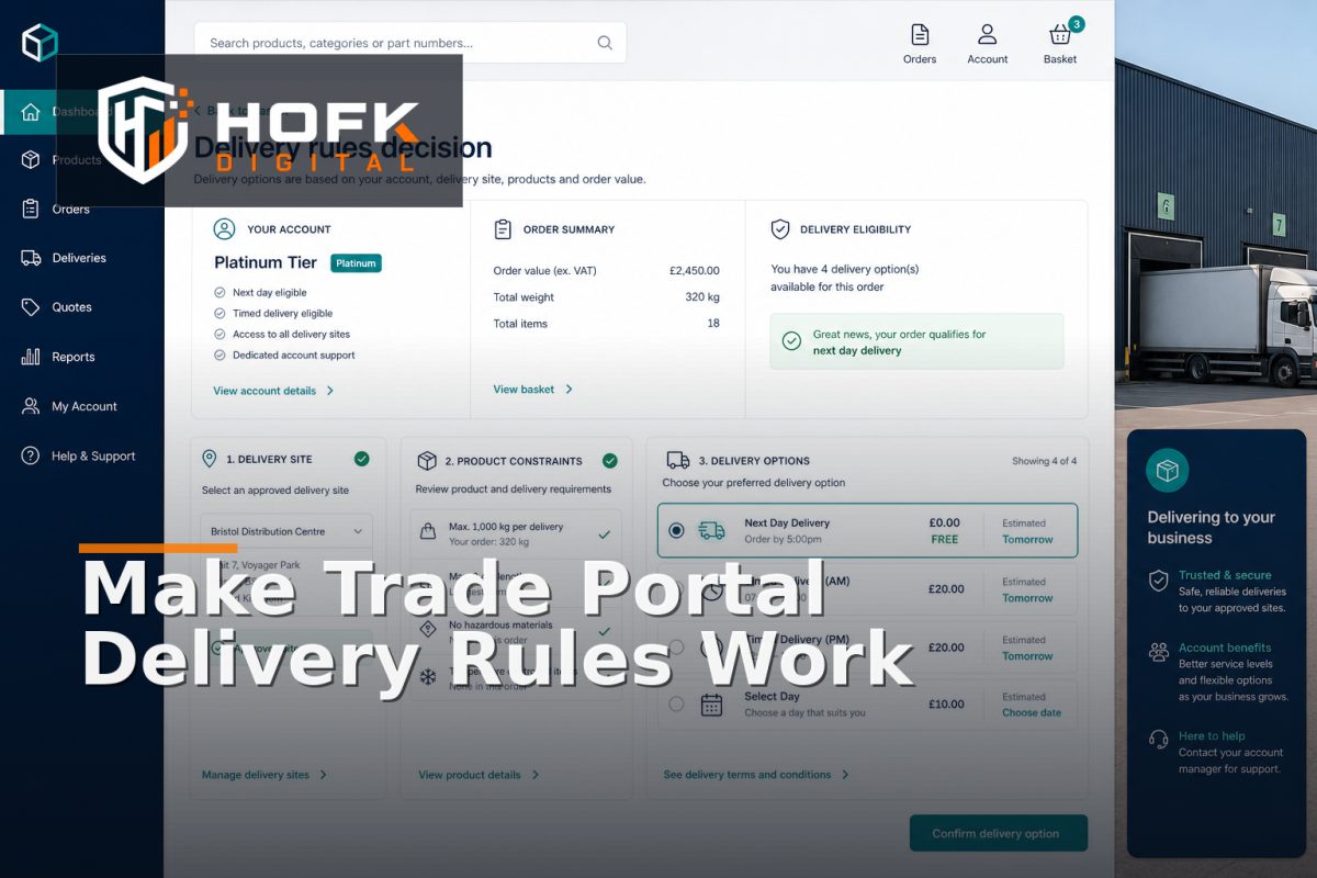 How to Design B2B Customer-Specific Delivery Rules in a Trade Portal