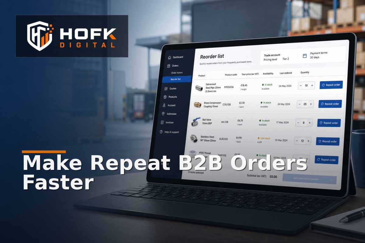 How to Design B2B Ecommerce Reorder Lists for Faster Repeat Purchasing