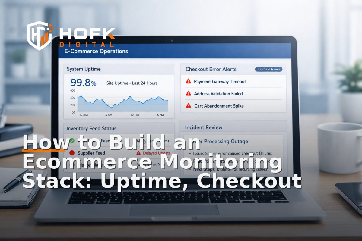 How to Build an Ecommerce Monitoring Stack: Uptime, Checkout Errors and Monthly Review Checks