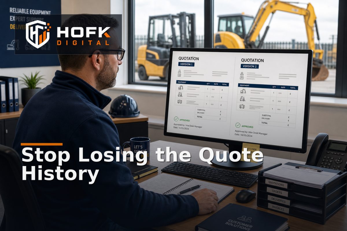How to Control Hire Quotation Revisions Without Losing the Commercial Audit Trail