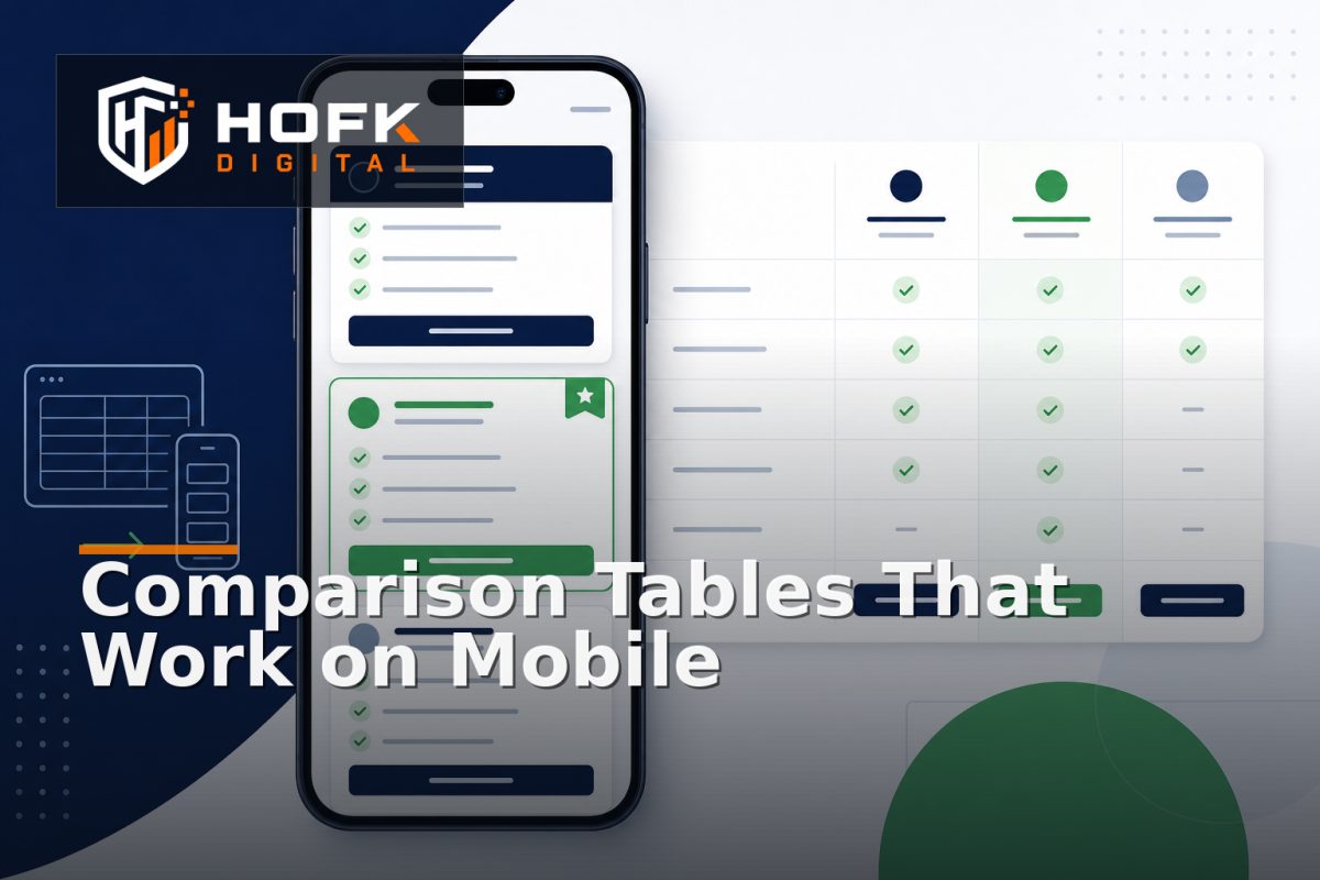 How to Design Responsive Comparison Tables That Work on Mobile