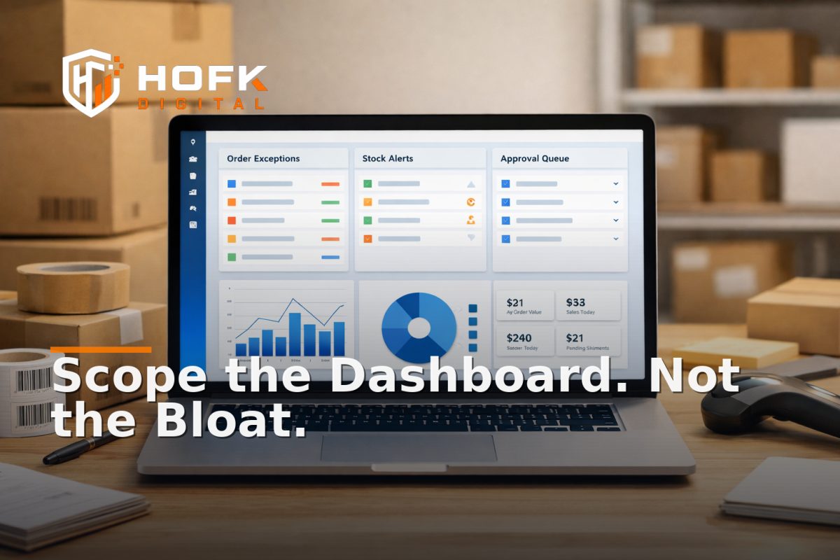 How to Scope a Laravel Dashboard for Ecommerce Operations Without Overbuilding